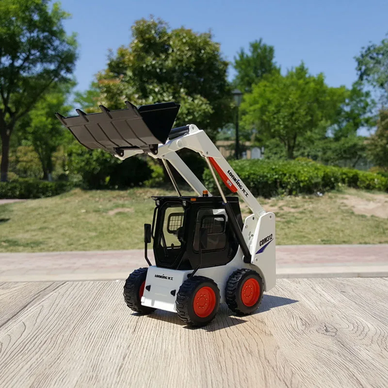 1:20 Scale Longgong Skid Steer Loader CDM312 Forklift Diecast Alloy Construction Machinery Model Collection