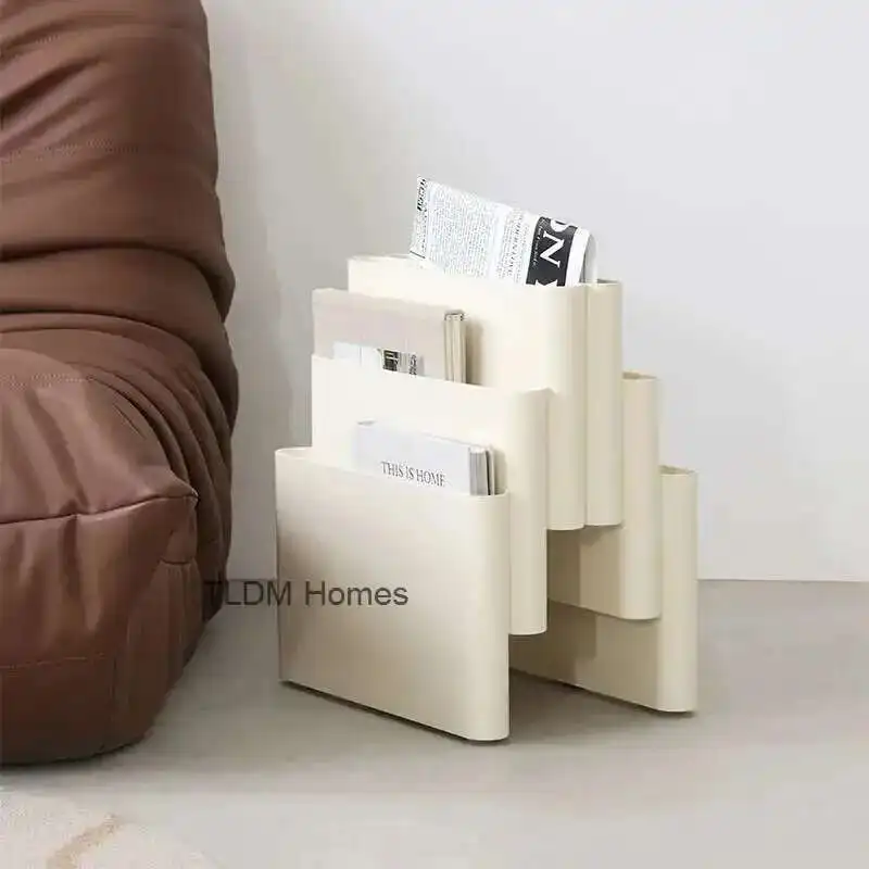 

Nordic Creative Home Bookshelf Medieval Floor Magazine Shelf Bookshelf Plastic Photo Props Bedroom Storage Bookshelf Magazines