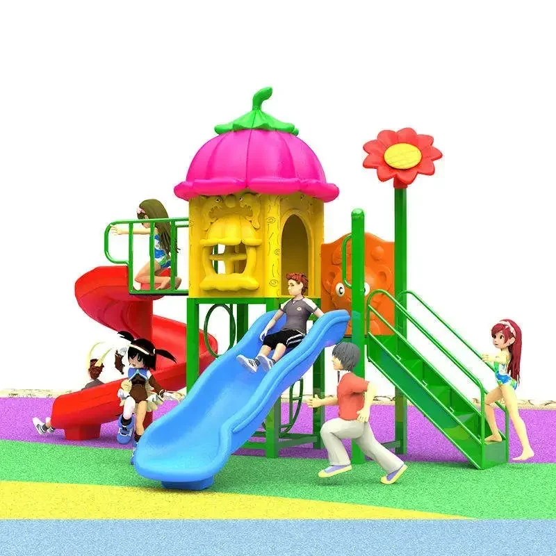 Swing toddler children playground outdoor playground children's plastic slide amusement park swing set