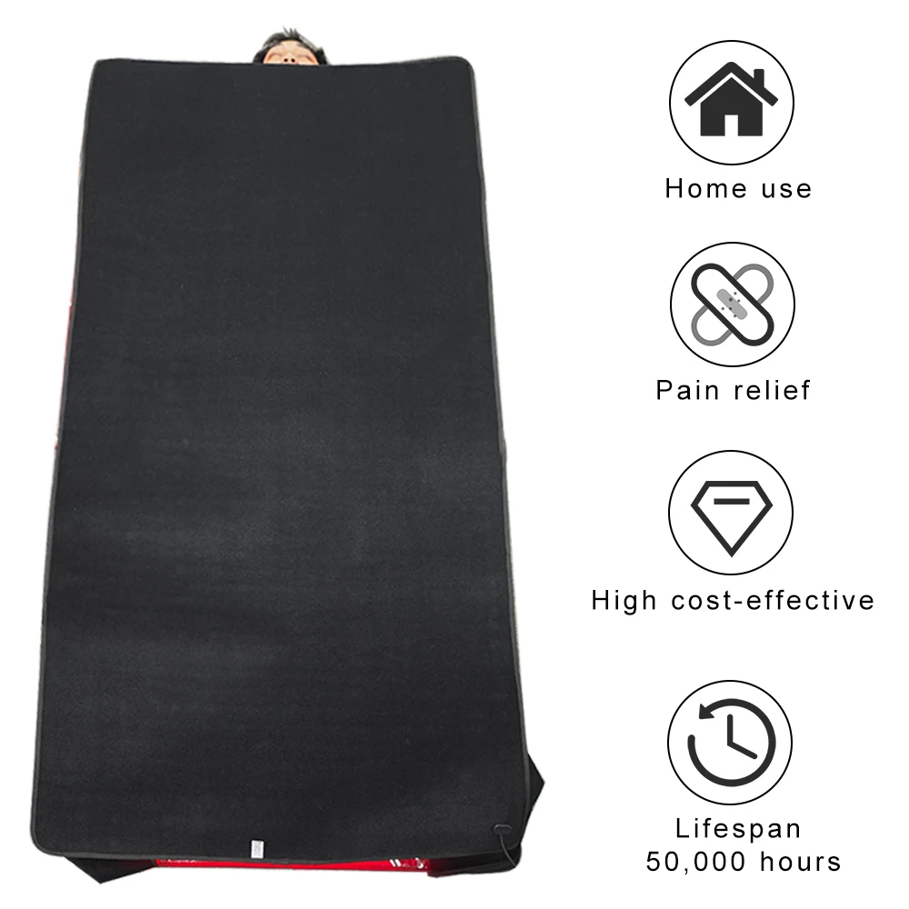 180x90cm Best Sleeping Bag 360 Led Red and Near Infrared Red Light Therapy Sleeping Bag Heating Sauna Cap sule for Home Spa Use