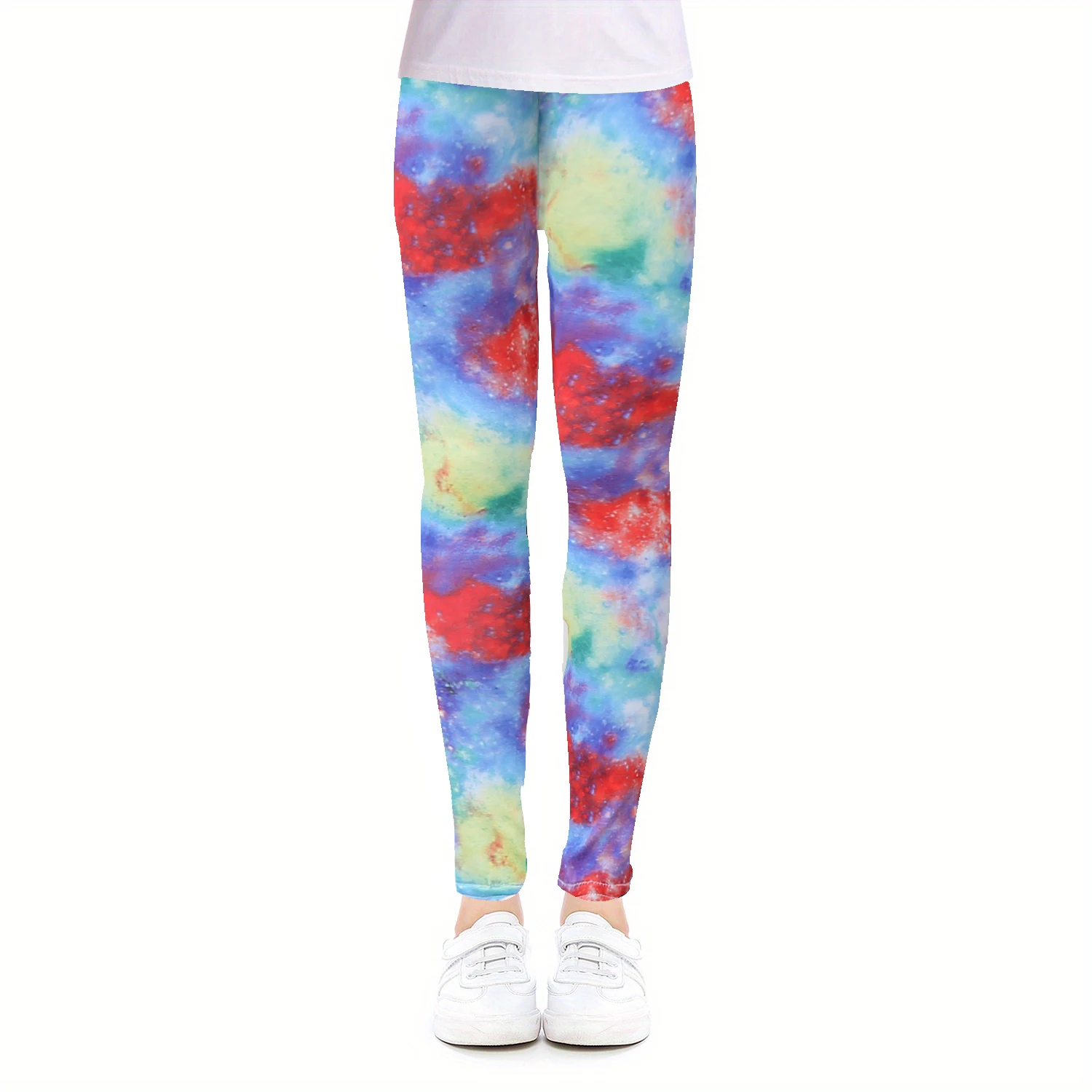 1pc Girls Kids Cute Unicorn Butterfly Colorful Printed Leggings, Athletic Leggings, Soft Comfortable Yoga Pants For 4-12 Years