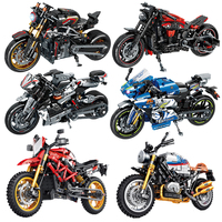 2024 Modern High Tech Technic Moto Suzuki GSX250r Rush1000 Motorcycles Dirt Bike Model Building Blocks Sets Brick Kids Toys Gift