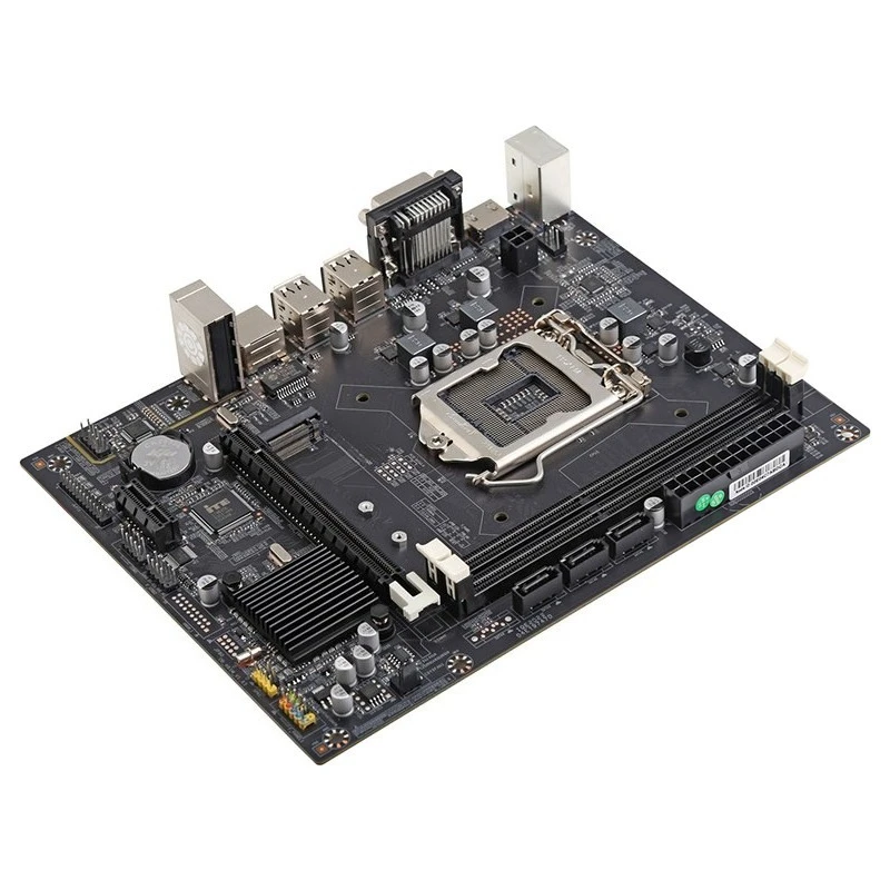 H61M full solid version main board 1155 pins computer main board built-in LPT interface DDR3 dual channel 3 phase power supply