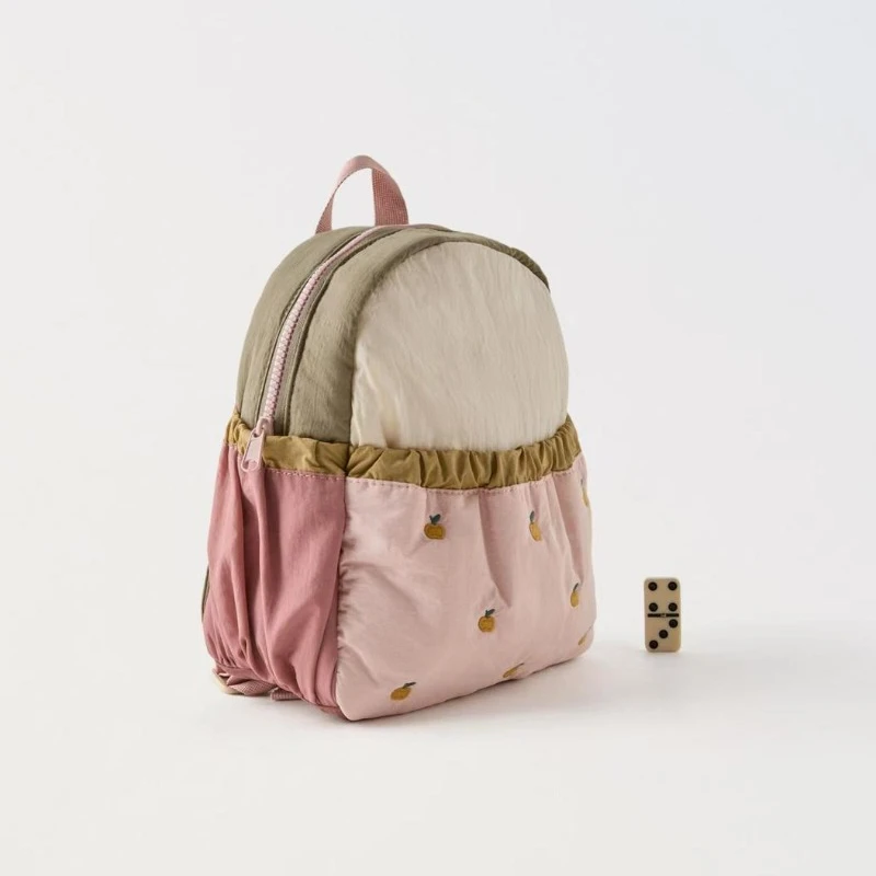 Otoño Disney nueva pequeña manzana bordado moda lindo ligero mochila de moda para niños