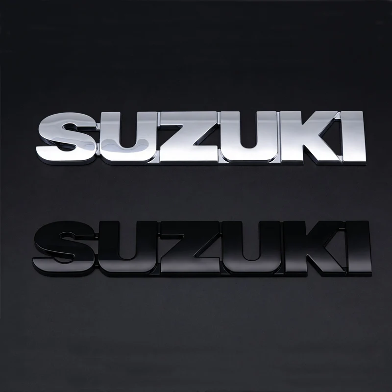 

1pcs ABS for Suzuki car Letter Rear trunk Decals Emblem badge Fender side sticker Decal styling Accessories