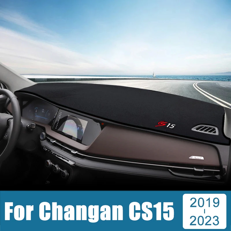 Car Accessories For Changan CS15 2019 2020 2021 2022 2023 Dashboard Cover Avoid Light Pad Sun Shade Anti-UV Carpets Non-Slip Mat