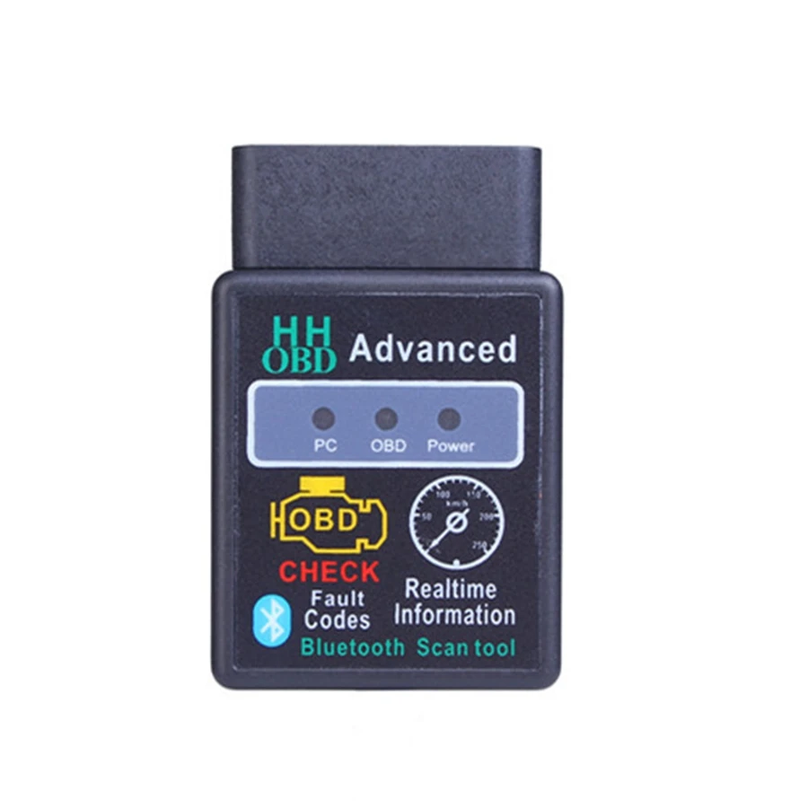 CAR HHOBD ELM327 OBD2 Bluetooth V2.1 Cheaper Than V1.5 Support OBDII Auto Code Reader Wireless Adapter Scan Tool