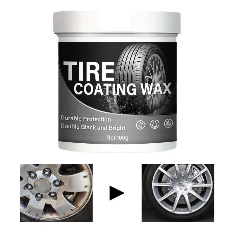 

Tire Coating Paste 100g Car Tire Brightener And Plating Cream Auto Rubber Parts Shiny Paste And Tire Brightener Glazing