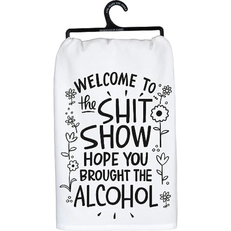 

Decorative Kitchen Towel - Hope You Brought Alcohol