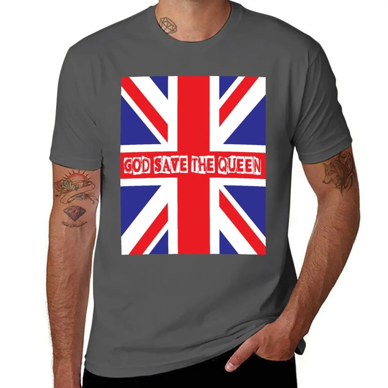 

God Save the Queen T-Shirt t shirts for man graphic tees t shirts cotton 100% T-Shirt