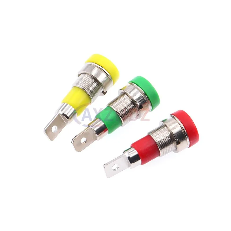 5 PCS Banana Fêmea Jack Tomada Conector 4 MM Banana Binding Post Adaptador de Montagem em Painel