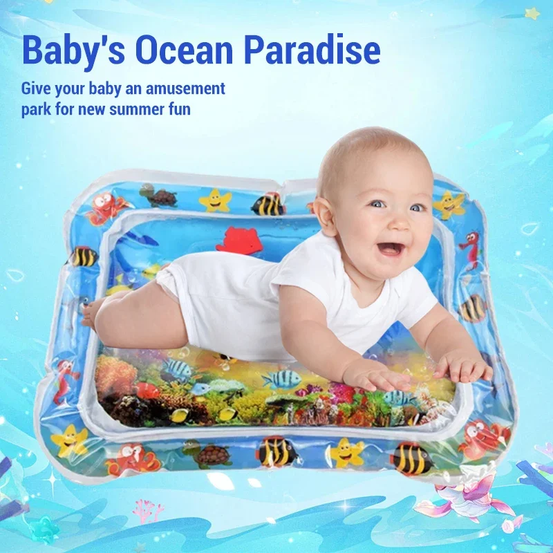 Baby Water Play Mat PVC Infant Tummy Time Mat Premium Baby Water Play Mats Kids Early Education Developing Activity Toys Gift