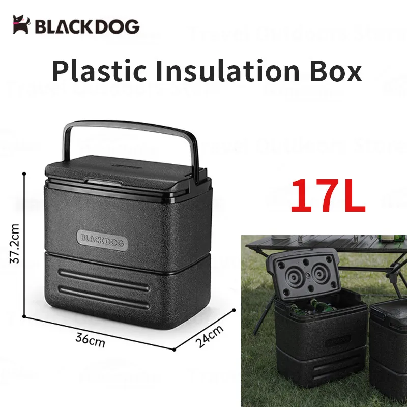 

Naturehike BLACKDOG Car Camping Cooler Box Portable 17L Outdoor Food Drink Insulation Box Travel Refrigerator Ice Storage Bucket