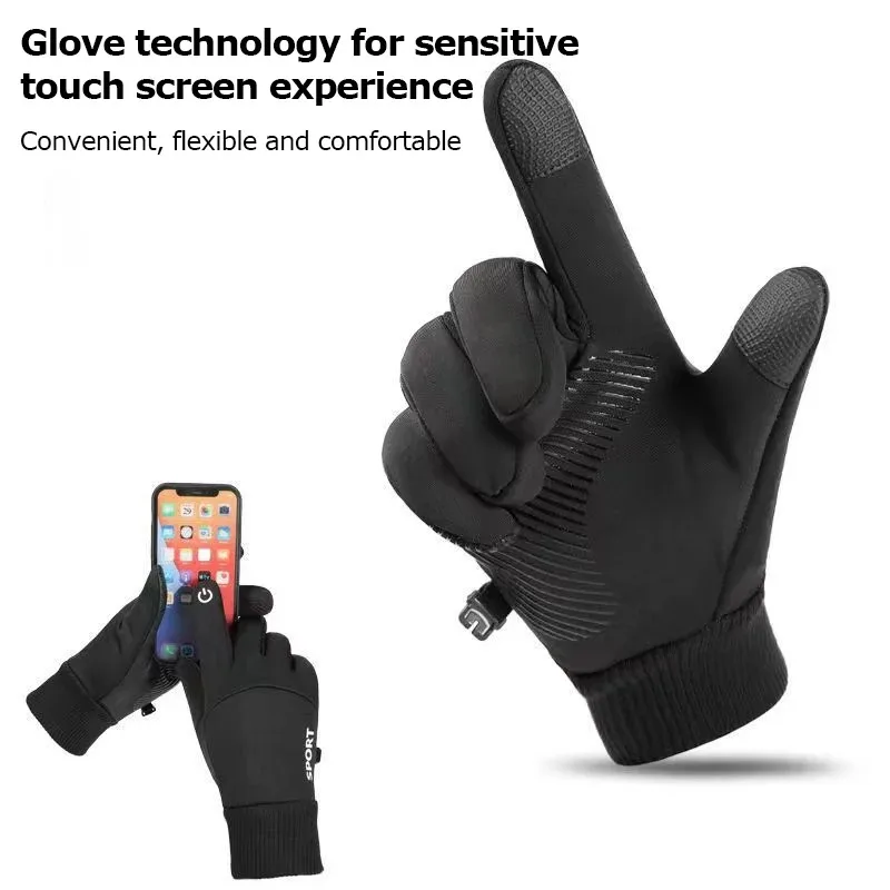 

Cold Weather Touch Screen Gloves Warm Lined Waterproof Windproof Gloves for Men Women Motorcycle Driving Outdoor Gloves