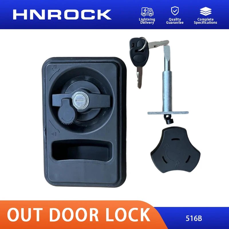 NEW HNROCK Model 516B/136B External Door Lock, Suitable for King Long/Yutong/Zhongtong Buses, High Quality,1 Piece