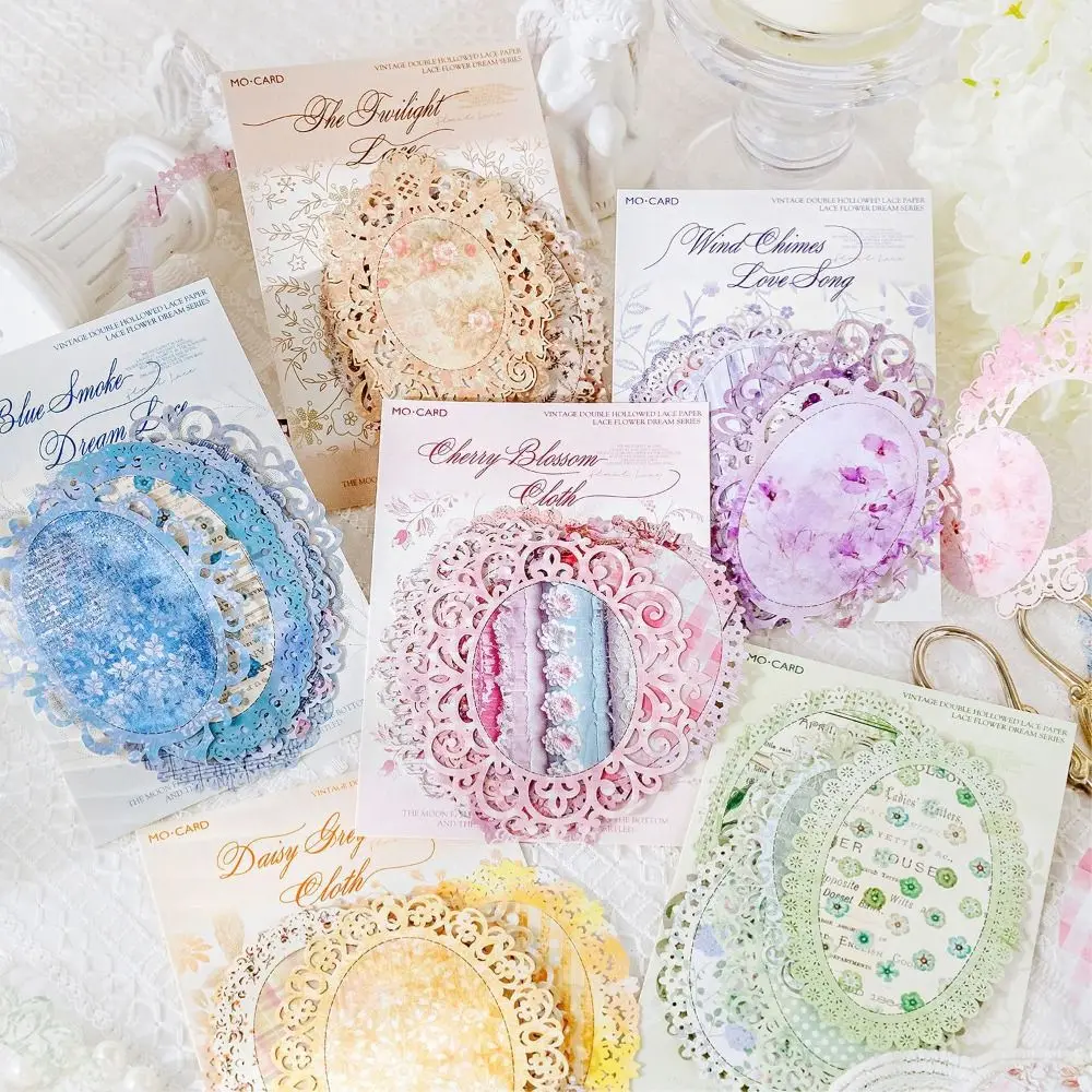 

10 Pcs/lot Vintage Style Lace Material Paper Butterfly Frame DIY Craft Scrapbooking Decorative Paper Collage Art Journal