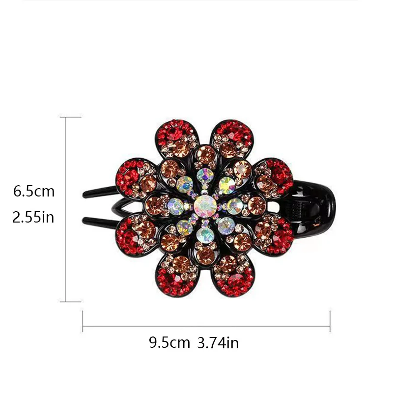 Daisy elegant Rhinestone flower duck-bill hairpin, mother and daughter hair accessories