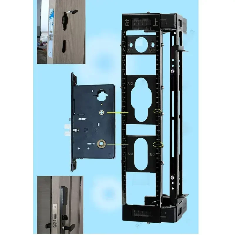 

Обновленная электрическая форма для разблокировки отверстий для открытия деревянного дверного замка, специальный инструмент, разделенная соединенная многофункциональная форма Lianji Slottin