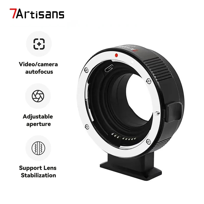 Переходное кольцо для объектива 7artisans EF-FX с автофокусом для объектива Canon EF/EF-S для камеры с креплением Fujifilm X X-S10 XT4 XT5 X-T10 X-E1 X-A1