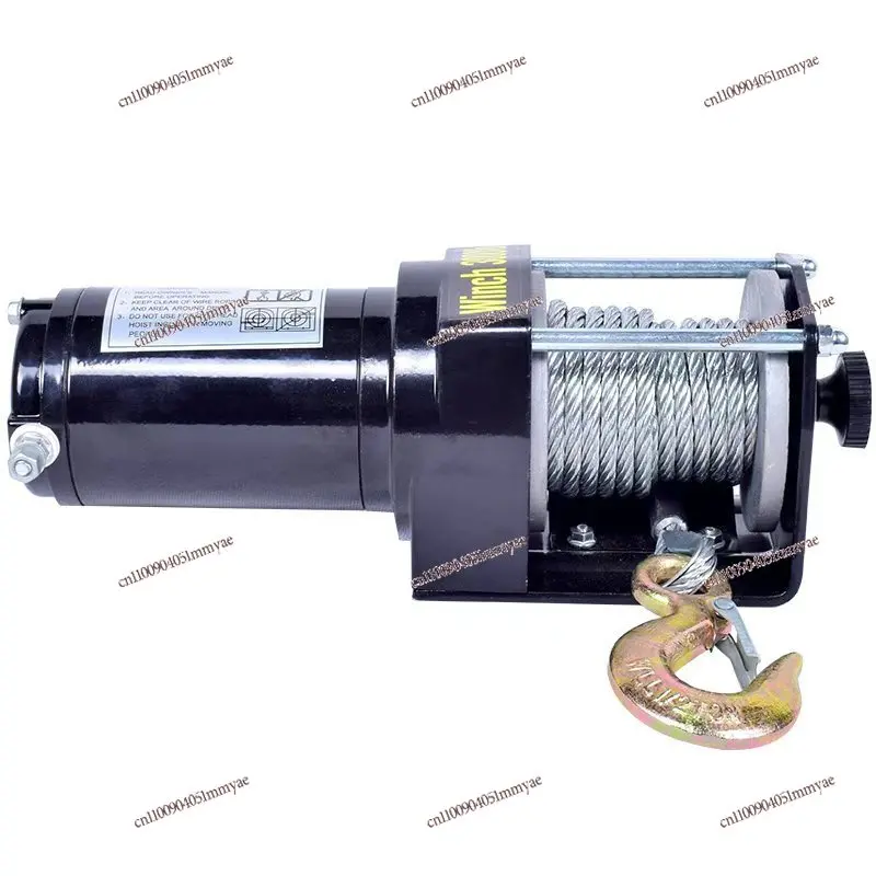 

Electric Winch 12v24v Wire Rope Vehicle Small Crane Towing Trailer Self-rescue Off-road Vehicle 3000 Pounds Custom