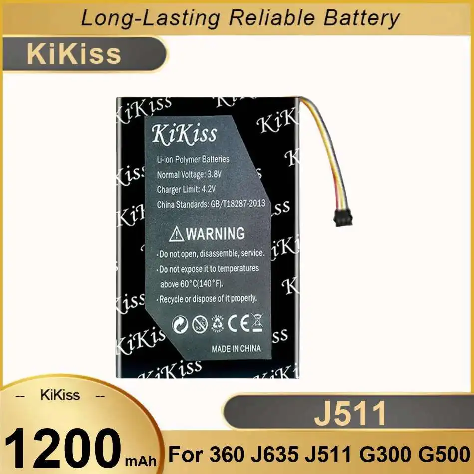 

Аккумулятор премиум-класса для видеорегистратора 1200 мАч, замена для 360 J635 J511 G300 G500, долговечный