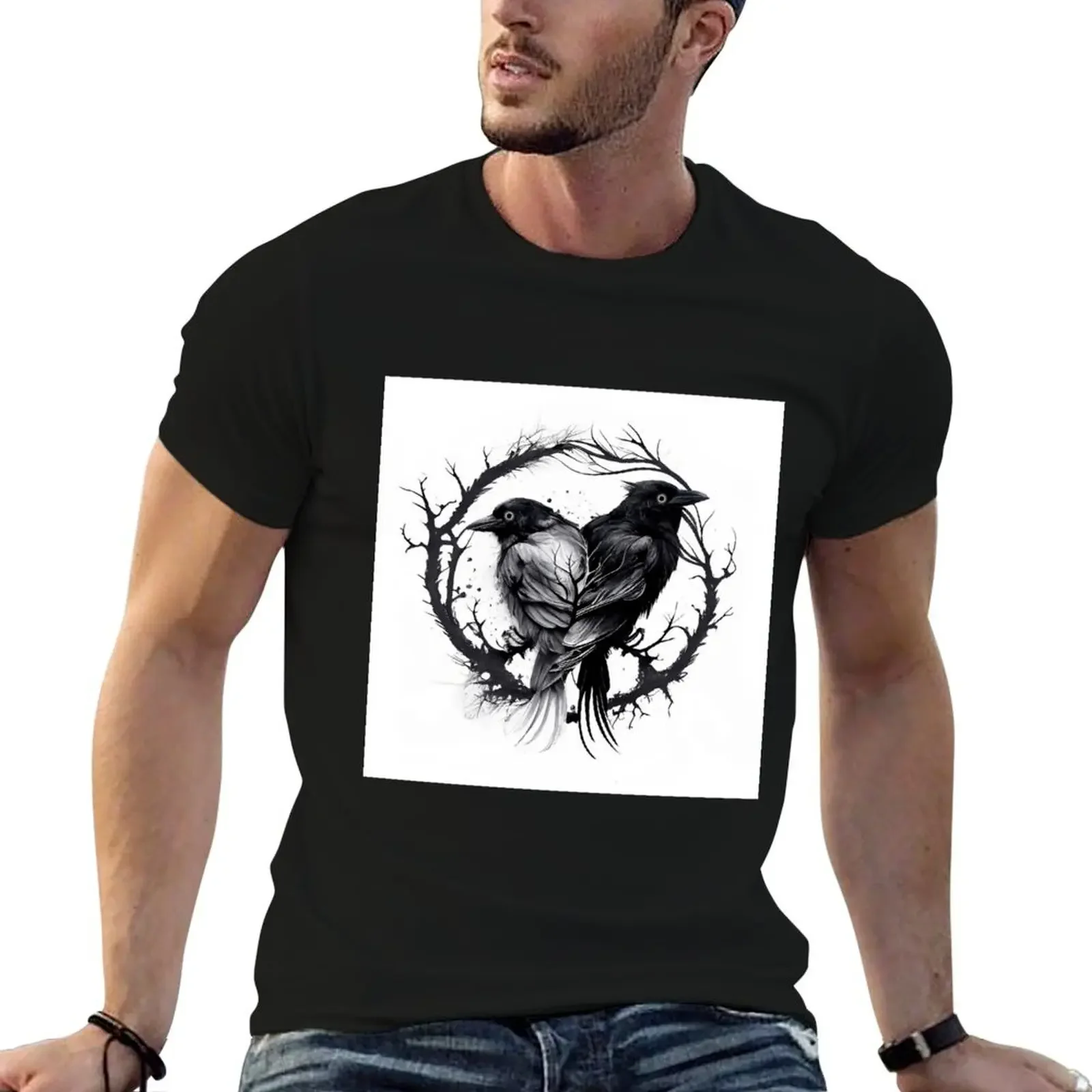 

Huginn & Muninn T-Shirt Funny t-shirts plus sizes plain vintage t shirt men