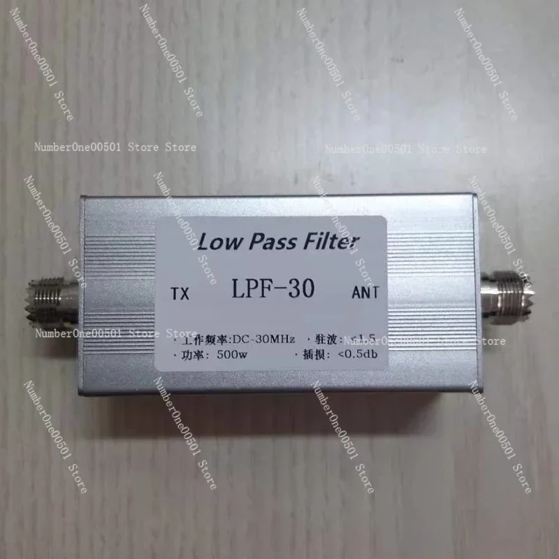 

Low Pass Filter LPF30 M Female Interface DC 30MHz Frequency Range 500 Watt Power Capacity