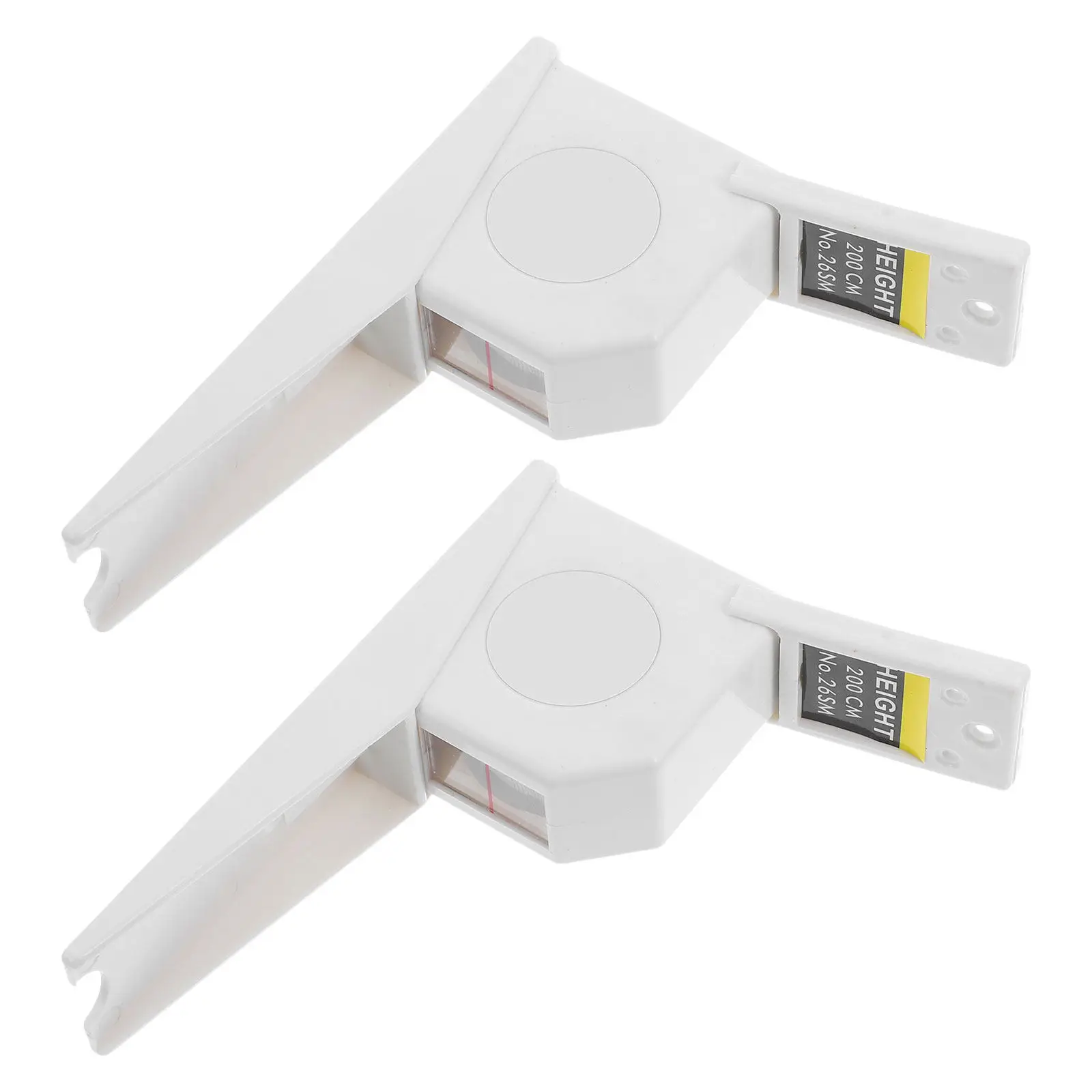 

2pcs 200Cm Retractable Height Measurement Ruler Wall Mounted Child Growth Tracker For Kids Room Nursery Use Space Saving Design