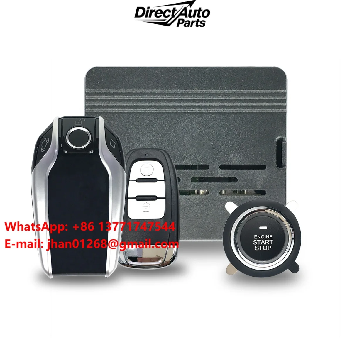 Smart LCD Liquid Crystal Key Remote Control PKE Passive Keyless Car Immobilizer System Start/Stop Car Alarms Compatible Accord