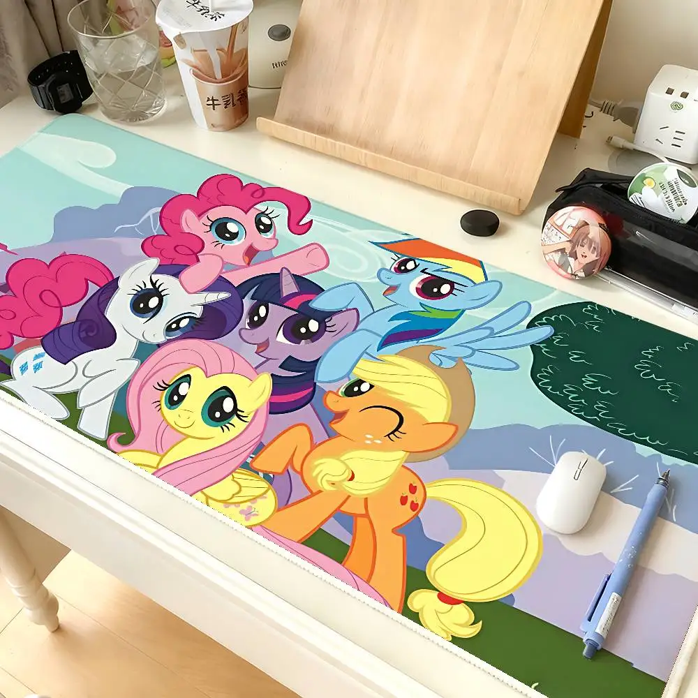 

Милый мультяшный коврик для мыши «Мой маленький пони» в стиле каваи, компьютерный коврик, настольный коврик, коврик для клавиатуры ноутбука, большой офисный коврик для мыши с пейзажным рисунком