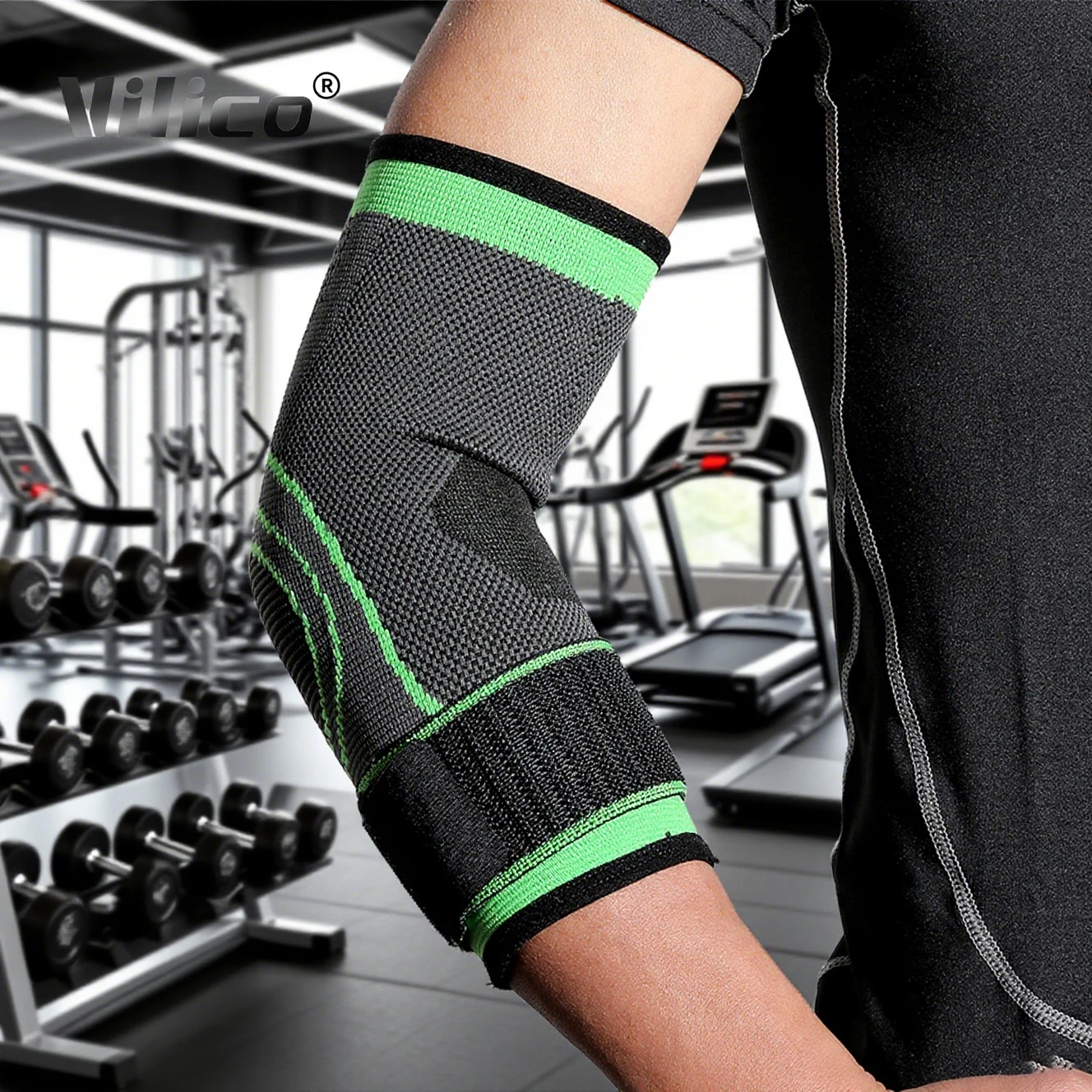 1 PC Elbow Support Elastic Gym Fitness Nylon Protective Pad Absorb Sweat Sports Safety Basketball Game Arm Sleeve Elbow Brace