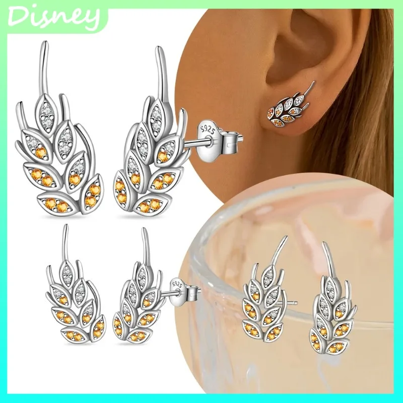 

2025 925 Sterling Silver Original Wheat Ear Earrings Luxury Wedding & Graduation Delicate Jewelry • Women's Accessories