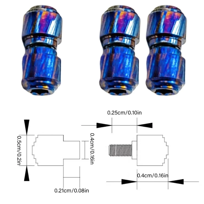 Ipiip ดามัสกัสวัสดุเครื่องตัดพับ Thumb Studs PUSH สกรูปุ่ม Rivet คั่วสีฟ้าเครื่องตัดพับสำหรับของแท้ Bugout 535