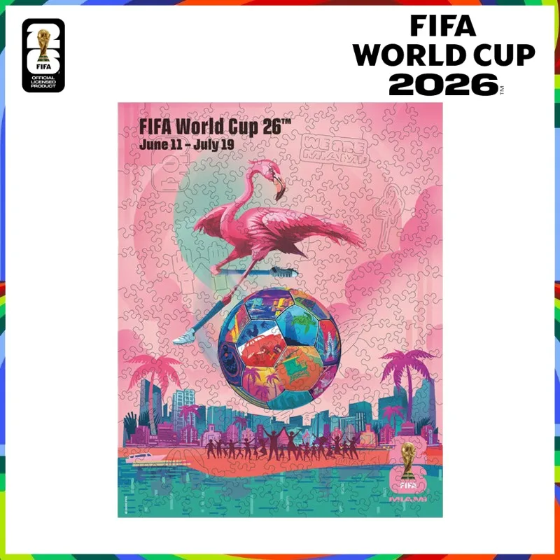 木製ジグソーパズル-fifaワールドカップ-マイアミ主催都市-サッカー試合テーマ-diy組み立て玩具-ホームデコレーション-サッカーファンへのギフト