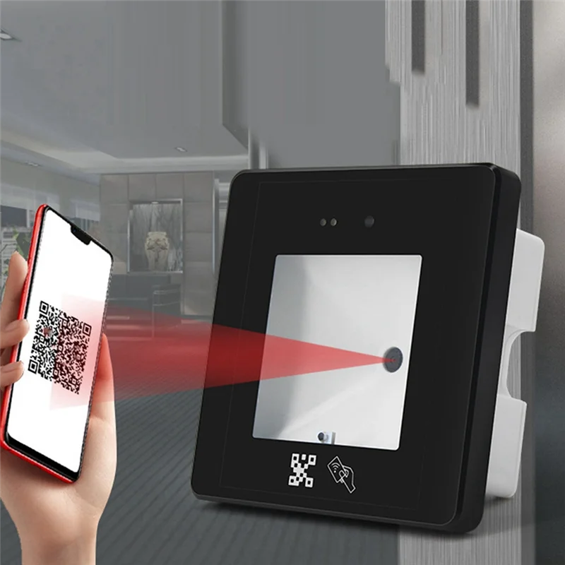 A68Z R35D 125 Khz RFID Barcode 2D QR Code Reader Toegangscontrole Reader Wigand USB/232/485 Interface Compatibel