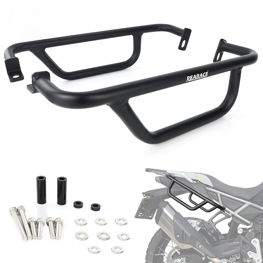 

Motorcycle Side Crash Bars Panel Guard Saddle Bag Support Frame Protector Side Cover Guard 450MT IBEX 450 2024-2025 For CFMOTO