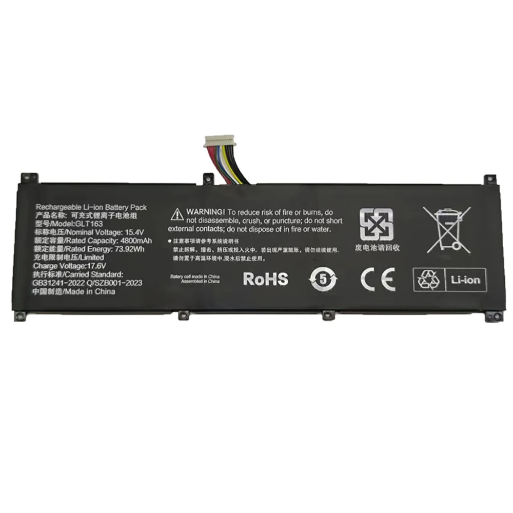 7XINbox GLT163 15.4V 73.92Wh 4800mAh Laptop Battery For HIPAA SH56 20201127 K8 P03 series
