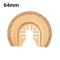 64mm Multi Saw Blade Quick Change Oscillating Half Circle Diamond Cutting Disc Multitool For Power Tools Woodworking Stone