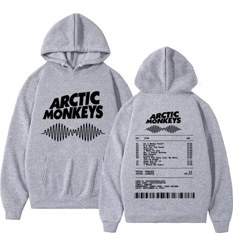 Arctic Monkeys Music Album Print Hoodies Men Women Vintage Fashion Hip Hop Hoodie Casual Fleece Oversized Sweatshirt Streetwear