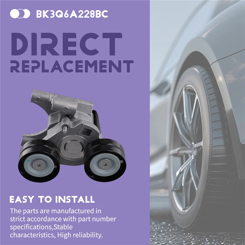 الأعلى!-BK3Q-6A228-BC بكرات شداد الحزام لمازدا BT50 فورد ترانزيت رينجر PX & PXII 2.2L 3.2L 1766642 1751007 BK3Q6A228BC