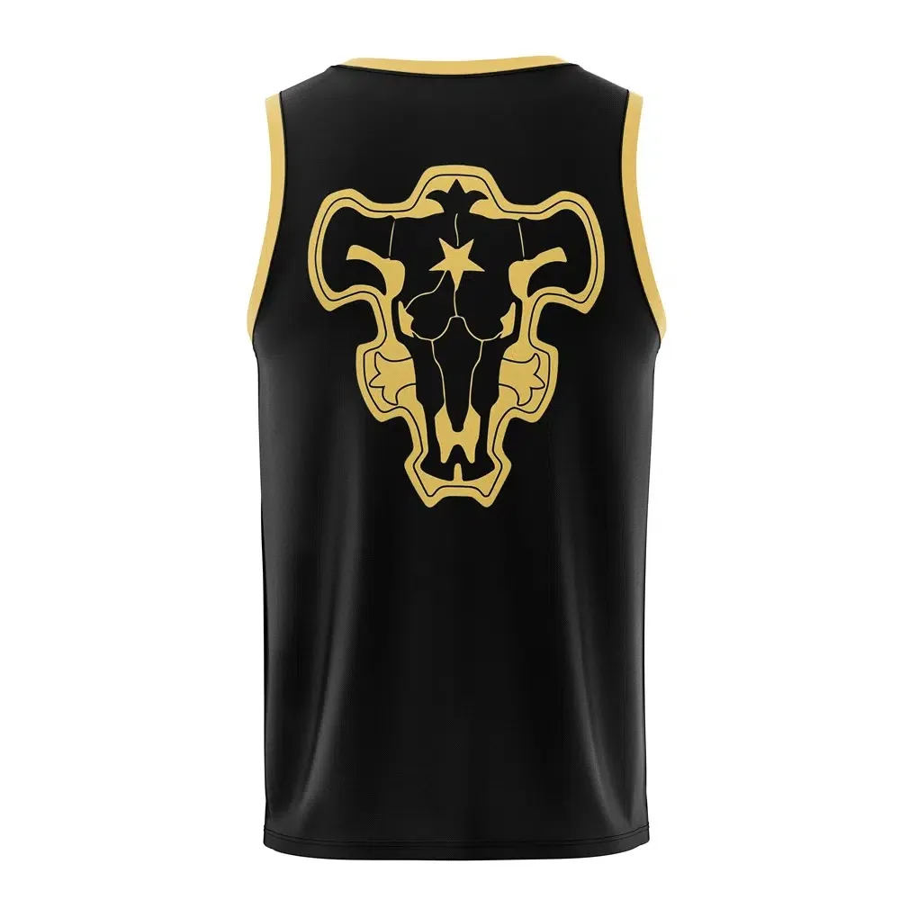 Bandai Black Bulls Asta maillot de basket-ball Anime trèfle noir adulte enfants gilet été séchage rapide confortable doux extensible gymnastique entraînement