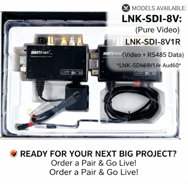 1U 8-Channel SD/HD/3G-SDI Over Single Fiber CWDM Extender with 20km Transmission