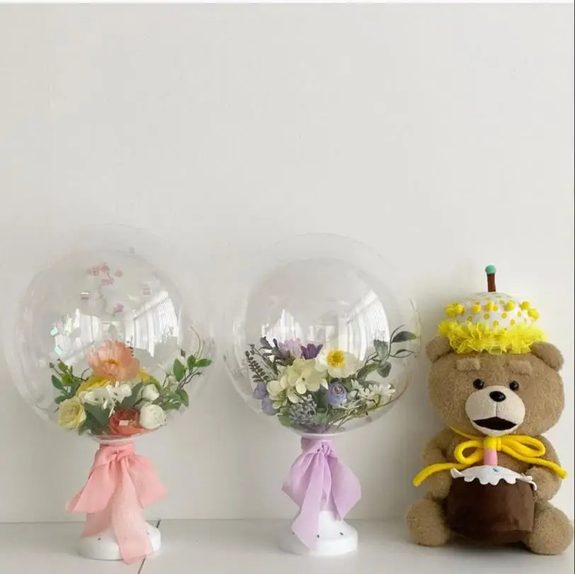 Flower Balloon Bouquet Holder Stand and Stand Bobo Balloons Stick Support Stuff  Wedding Birthday Party Decoration Accessories ﻿