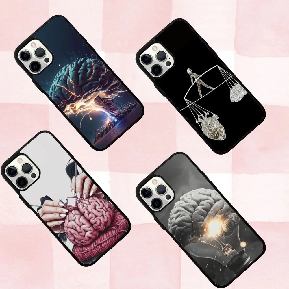 

Anatomy Brain Art Phone Case For IPhone 16,se4,15,Pro,Max,Case 14,Plus,13,12,11 Magesafe Magnetic Wireless Charge Cover