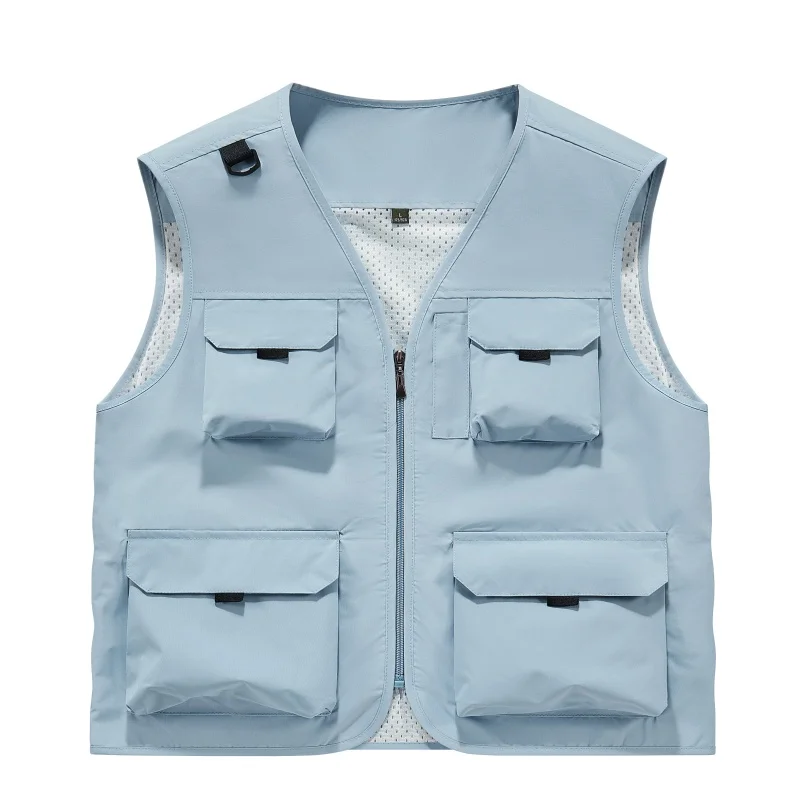 Men's Spring Autumn Outdoor Leisure Trendy Versatile Tank Top Daily Windproof Lightweight Breathable Sleeveless Multi Pack Vest