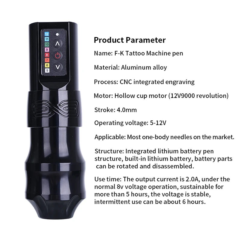 2024 nowe bezprzewodowe urządzenie do silnik obrotowy maszynka do tatuażu EXO z baterią na stałe profesjonalne maszynka do robienia tatuażu dla tatuaże do ciała