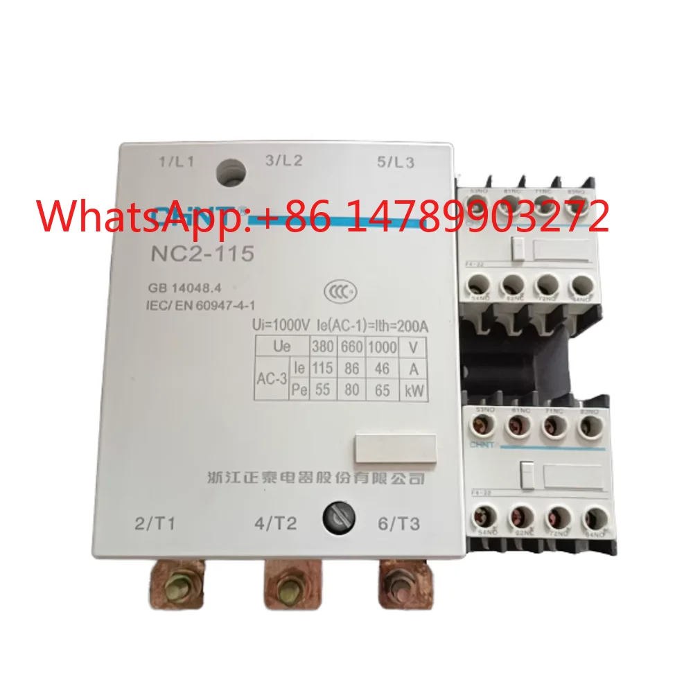 3P industrial AC contactor 115A multi coil voltage silver copper contact cabinet control element