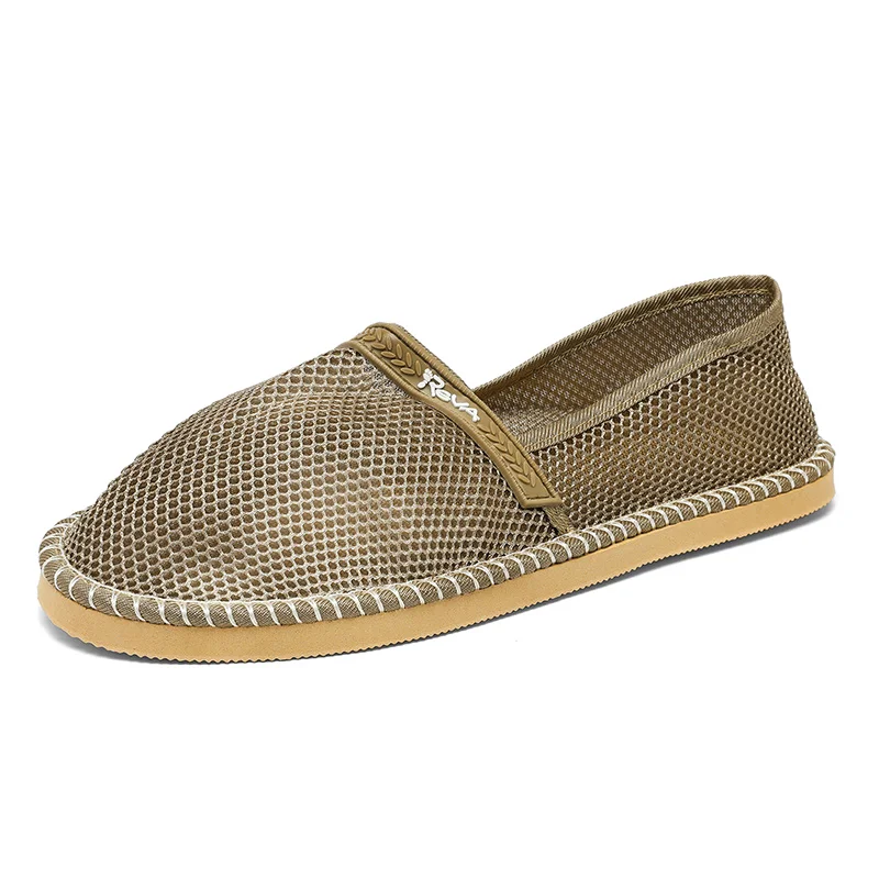 

Новые летние мужские лоферы, большой размер 46, старая пекинская тканевая обувь на плоской подошве, мужская повседневная обувь, обувь для шитья Mele Fisherman, zapatos hombre