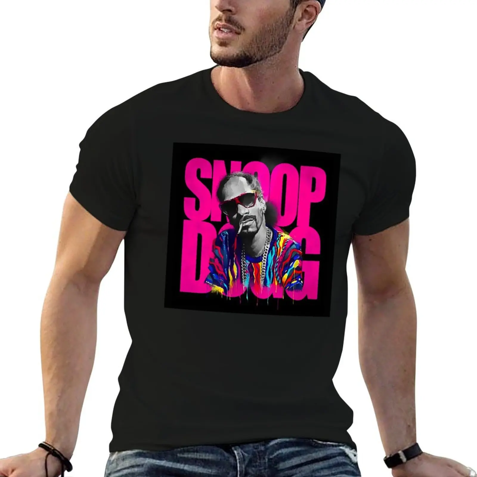 

Snoop smoking T-Shirt t shirts for man cotton funny man graphic t shirt T-Shirt