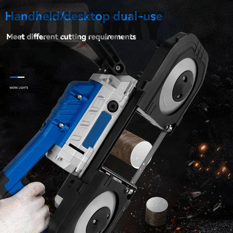 1500W Metal Cutting Machine Metal-cutting Band Saw Metal Band Sawing Machine Adjustable Speed Sawing Machine